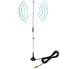 NAGOYA UT-106UV SMA Antenna mobile magnetica a doppia banda femminile per walkie-talkie, lunghezza antenna: 37 cm