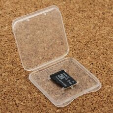 Scatola di carta di memoria in plastica trasparente da 100 pezzi per scheda Micro SD (scheda TF)