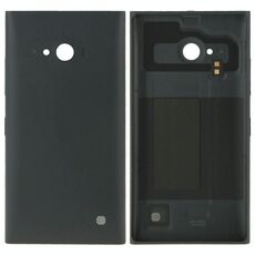 Cover posteriore batteria in plastica tinta unita per Nokia Lumia 730 (nero)