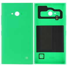 Cover posteriore per batteria in plastica a tinta unita per Nokia Lumia 730 (verde)
