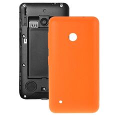 Cover posteriore batteria in plastica tinta unita per Nokia Lumia 530 / Rock / M-1018 / RM-1020 (arancione)