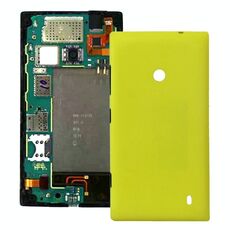 Cover posteriore in plastica per Nokia Lumia 520 (giallo)