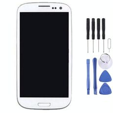 Schermo super amoled originale con touch e cornice per Galaxy SIII i9300 bianco 6922750536636