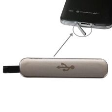 Per Galaxy S5 (oro) USB Charger Dock Port Cover antipolvere