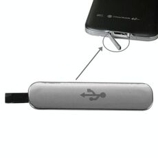 Per Galaxy S5 (argento) Coperchio antipolvere per porta dock per caricabatterie USB