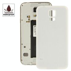 Per Galaxy S5 / G900 Coperchio dello sportello dell'alloggiamento della batteria in materiale plastico originale con funzione impermeabile (bianco)