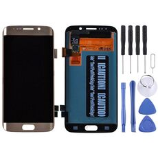 Display LCD originale + Touch Panel per Galaxy S6 edge / G925, G925F, G925FQ, G925I, G925A, G925T, G925S, G925K, G925L, G9250 (oro)
