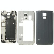 Per Galaxy S5 / G9008V Cover frontale per alloggiamento completo (nero)