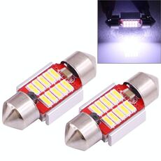 2 PCS 31mm 3W 180LM Luce bianca 10 LED SMD 4014 CANBUS Luci di lettura targa Lampadina per auto