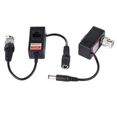 2 PCS HD 213A Coassiale CVI / TVI / AHD Video Audio Power Balun Transceiver