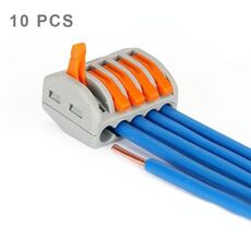 Connettore per filo senza saldatura a morsetto universale compatto a 5 pin da 10 pezzi