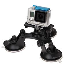 Supporto a ventosa con direzione triangolare con cacciavite esagonale per GoPro Hero12 Black / Hero11 /10 /9 /8 /7 /6 /5, Insta360 Ace / Ace Pro, DJI Osmo Action 4 e altre action cam (XM70-A)