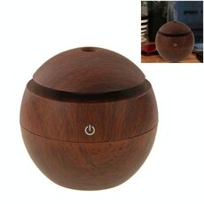 Umidificatore d'aria aromatico ad ultrasuoni 3W con struttura in legno ricaricabile USB LM-X1