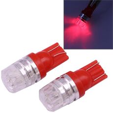 2 PCS T10 1.5W 60LM 1 LED Rosso COB LED Luce freno per veicoli, DC12V (rosso)