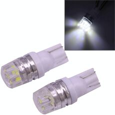 2 PCS T10 1.5W 60LM 1 LED COB bianco LED Luce freno per veicoli, DC12V (bianco)