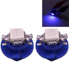 2 PCS B8.4 Blue Light 0.2W 12LM 1 LED SMD 5050 LED Lampadina per strumenti Luce cruscotto per veicoli, DC 12V (blu)
