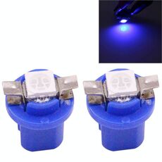 2 PCS B8.5 Blue Light 0.2W 12LM 1 LED SMD 5050 LED Lampadina per strumenti Luce cruscotto per veicoli, DC 12V (blu)