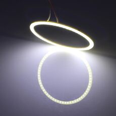 80mm 5W 180LM Angel Eyes Cerchi Faro per auto Luce bianca COB Luci LED per veicoli, DC 12-24V