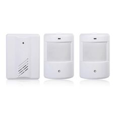Da 1 a 2 PIR Sensori a infrarossi Rilevatore di allarme campanello wireless per casa / ufficio
