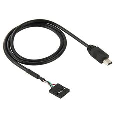 Cavo adattatore femmina da scheda madre a 5 pin a mini USB maschio, lunghezza: 50 cm