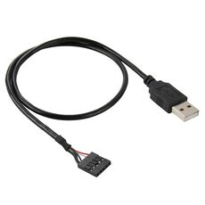 Cavo adattatore femmina da scheda madre a 5 pin a USB 2.0 maschio, lunghezza: 50 cm