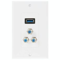 Spina femmina USB 3.0 + 3 spine femmina F Pannello a parete