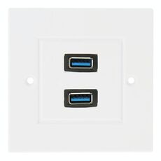 Doppio pannello USB 3.0 femmina per presa da parete per caricatore da parete