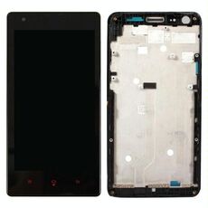 Cornice per cornice dello schermo dell'alloggiamento anteriore per Xiaomi Redmi versione 3G (nera)