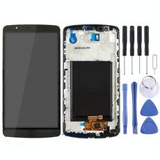 Display LCD + pannello touch con cornice per LG G3 / D850 / D851 / D855 / VS985 (nero)