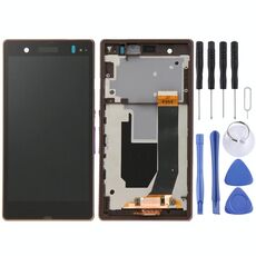 Display LCD + pannello touch con cornice per Sony Xperia Z / L36H / C6603 / C6602 (viola)