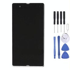 Display LCD + pannello touch con cornice per Sony Xperia Z / L36H / C6603 / C6602 (bianco)