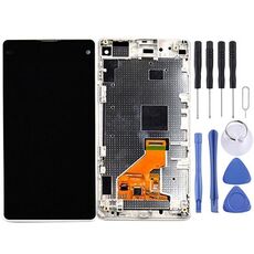 Display LCD + Touch Panel con cornice per Sony Xperia Z1 Compact (bianco)
