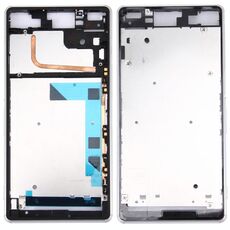 Piastra cornice cornice LCD alloggiamento anteriore per Sony Xperia Z3 / L55w / D6603 (bianco)