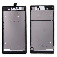 Custodia anteriore con adesivo adesivo per Sony Xperia T3 (nero)