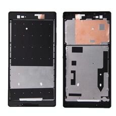 Cover frontale con adesivo adesivo per Sony Xperia T2 Ultra (nero)
