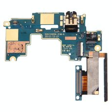 Mainboard e pulsante di controllo del volume / cavo flessibile jack per auricolari per HTC One M7 / 801e / 801n