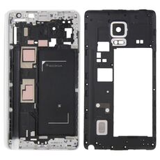 Per Galaxy Note Edge / N915 Copertura completa dell'alloggiamento (piastra della cornice del telaio LCD dell'alloggiamento anteriore + cornice del telaio centrale) (bianco)
