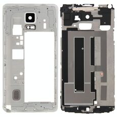 Per Galaxy Note 4 / N910F Copertura completa dell'alloggiamento (Piastra della cornice del telaio LCD dell'alloggiamento anteriore + Pannello dell'obiettivo della fotocamera dell'alloggiamento della piastra posteriore della cornice centrale) (Bianco)