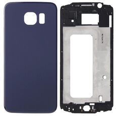 Per Galaxy S6 / G920F Copertura completa dell'alloggiamento (Piastra della cornice del telaio LCD dell'alloggiamento anteriore + Coperchio posteriore della batteria) (Blu)