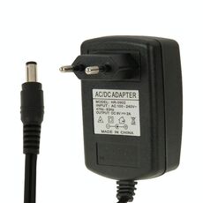 Spina UE di alta qualità Adattatore di alimentazione da CA 100-240 V a CC 9 V 2 A, punte: 5,5 x 2,1 mm, lunghezza cavo: 1 m