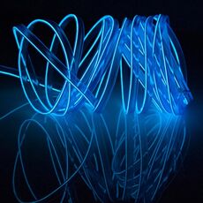 EL freddo Blue Blue Light Impermeabile Flexible Car Strip Light con autista per Decorazione auto, Lunghezza: 5m (blu)