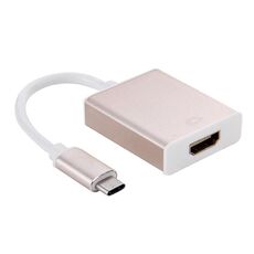 Cavo adattatore da USB-C / Type-C 3.1 a HDMI da 10 cm, Per Galaxy S8 e S8 + / LG G6 / Huawei P10 e P10 Plus / Xiaomi Mi6 e Max 2 e altri smartphone (oro)