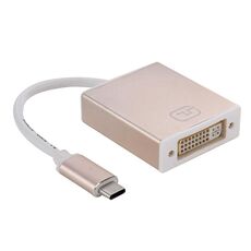 Cavo adattatore da USB-C / Type-C 3.1 a DVI 24 + 5 da 10 cm, Per MacBook 12 pollici, Chromebook Pixel 2015, Nokia N1 Tablet PC (oro)