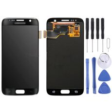 Display LCD originale + pannello touch per Galaxy S7 / G9300 / G930F / G930A / G930V, G930FG, 930FD, G930W8, G930T, G930U (nero)