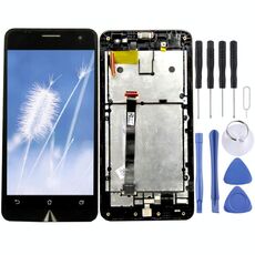 Schermo LCD OEM per Asus Zenfone 5 / A501CG / A500CG Digitizer Assemblaggio completo con cornice (nero)