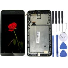 Schermo LCD OEM per Asus Zenfone 6 / A600CG Digitizer Assemblaggio completo con cornice (nero)