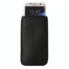 Borsa per cellulare in neoprene per Galaxy S9 / S8 / S7 Edge / G935 e S6 Edge / G925, dimensioni: 9,0 * 16,5 cm (nero)