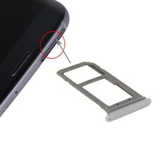 Per Galaxy S7 Edge / G935 Vassoio scheda SIM e Vassoio scheda Micro SD (Argento)