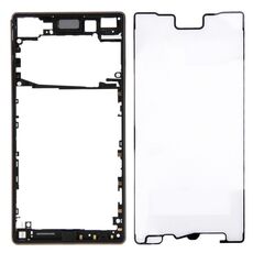 Cornice anteriore per Sony Xperia Z5 (versione con scheda SIM singola) (nera)