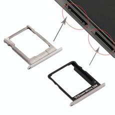 Per vassoio scheda SIM Huawei P8 Lite e vassoio scheda micro SD (nero)